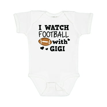 Inktastic I Watch Football with My Gigi Boys Baby Bodysuit