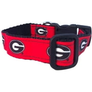 Georgia Brand New Pet Dog Collar(X-Small), Official Bulldogs Logo/Colors
