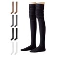 thumbnail image 3 of Spencer 4 Pairs Thigh High Socks for Women over the Knee High Socks Long Boot Stockings Leg Warmers for Girls One Size, 3 of 10