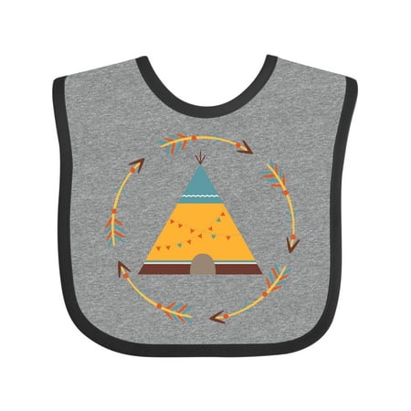 

Inktastic Tribal Arrow Native Teepee Gift Baby Boy or Baby Girl Bib
