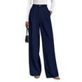 thumbnail image 1 of Pantalones PRETTYGARDEN 2025 Azul Marino Pierna Ancha Talle Alto S, 1 of 7