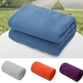 thumbnail image 4 of Yuarrent Saco de dormir de lana Polar ultraligero portátil al aire libre tienda de campaña cama de viaje cálido saco de dormir forro de aislamiento de carpas gris claro Yuarrent HW5608-04, 4 of 6