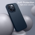 thumbnail image 4 of JETech Silicone Case for iPhone 15 Pro Max 6.7-Inch, Silky-Soft Touch Full-Body Protective Phone Case, Shockproof Cover (Navy), 4 of 6
