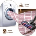 thumbnail image 4 of Pink Moroccon Area Rug 3x5 Washable Rug Non Slip Romantic Minimalist Modern Aesthetic Large Area Rug Indoor Floor Carpet for Entryway Bedroom Kitchen Living Room Home Office Dining Room Nursery, 4 of 8