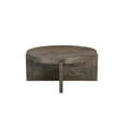 thumbnail image 7 of Taran Designs Lawrence Round Solid Wood Coffee Table in Dark Brown, 7 of 7