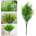 thumbnail image 5 of ZOELNIC Artificial Plastic Asparagus, Fake Light Green Leaves Ferns Plants, Leaf Floral Decoration for Home Office Kitchen Living Room, 4PACK, 5 of 9
