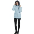 thumbnail image 6 of Wantdo Women's Plus Size Winter Padded Jacket Puffer Jacket Thicken Quilted Parka Jacket with Removable Hood Light Blue 4XB, 6 of 10