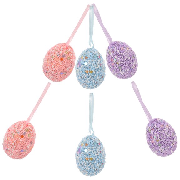 FOMIYES 6-Pack Easter Hanging Decorations Lightweight Foam Ornaments with Rope for Holiday and Festival Celebrations
