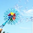 thumbnail image 3 of Blue Kid Handheld Windmill Manual Stick Children Outdoor Toy, 3 of 5
