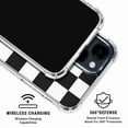 thumbnail image 3 of Skinit Black and White Checkered iPhone 14 Clear Case, 3 of 4