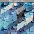 thumbnail image 5 of Modern Dog Crate Cover, Fashion Triangles Hexagons and Geometrical Shapes in Blue and White Colors Image, Easy to Use Pet Kennel Cover for Medium Large Dogs, 35" x 23" x 27", Multicolor, by Ambesonne, 5 of 6