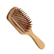 thumbnail image 4 of Cepillo de pelo de paleta de bambú ergonómico, desenredante, alisador, masajeador, cepillo para el cabello, herramienta de peinado, 4 of 14