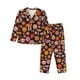 thumbnail image 1 of Balery 70s Groovy Hippie Retro Conjunto de Pijama con Estampado para Mujer, Conjunto de Dos Piezas con Manga Larga, Ropa de Dormir Suave con Bolsillos, Pijamas Cómodos-XX-Large, 1 of 7