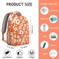 thumbnail image 4 of Bright Floral and Bee Artwork Backpack Lightweight School Backpack for Students with Romantic Sunflower and Daisy Pattern, Wear-Resistant and Adjustable, 4 of 6