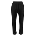 thumbnail image 4 of Mens Joggers Slim Fit Ruched Stacked Design Track Pants Solid Color Drawstring Sweatpants Breathable Streetwear Hip Hop Club Outfits, 4 of 6
