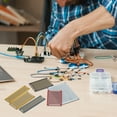 thumbnail image 6 of 10Pcs Solderable Breadboard, 2.76"x1.97" Black Gold-Plated Circuit Board, 6 of 7