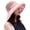 Pink, variant on Voska Summer Mesh Sun Hats for Women UV Protection Wide Brim Packable Bucket Hat | Wide Brim Sun Hats for Women,Women Foldable Packable Beach Hat,Floppy Bucket Sun Hat with Floral Lining Black