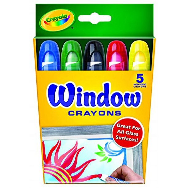 Crayones Lavables para Ventanas Crayola - 5 unidades