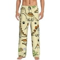 thumbnail image 2 of Picia Cartoon Dinosaurs Mens Soft Woven Cotton Elastic Waistband Sleep Pajama Pant Lounge Sleep Pant With Pockets And Drawstring-, 2 of 9