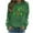 Green, variant on Happy St Patricks Day Shirt Women Dog Paw Print Sweatshirt Long Sleeve Crewneck Pullover St Patrick's Day Shamrock Graphic Shirts