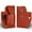 Red Brown, variant on Gustave Leather Cell Phone Pouch Holster Vertical Belt Clip Waist Bag with Key Holder Belt Loop Holster for iPhone Samsung Models, Red Brown
