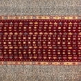 thumbnail image 1 of Ahgly Company Machine Washable Indoor Square Abstract Camel Brown Area Rugs, 6' Square, 1 of 7