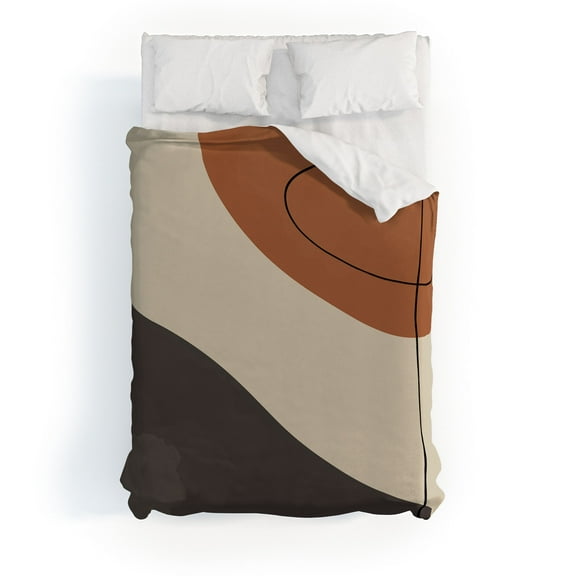 Society6 Alisa Galitsyna Modern Abstract Shapes 3 Duvet Cover Cotton Full