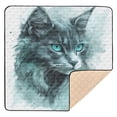 thumbnail image 6 of WOBOGO A Grey Cool Cat Baby Playmats Extra Large Waterproof Rollable Activity Pads for Toddlers 50×50inch, 6 of 7