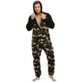 thumbnail image 5 of SWSMCLT Men's Long Sleeve Onesies Pajamas Soft Warm Fall Trendy Sleeping Winter Thick Zip Up One Piece Sleepwear Camo Medium, 5 of 5