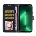 thumbnail image 4 of Compatible with iPhone 13 Mini Sparkling Glitter Wallet Case with Card Pocket Flip Cover, 4 of 5