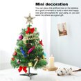 thumbnail image 4 of Mini árbol de Navidad con escritorio artificial, decoración de bricolaje, piezas intercambiables, adorno artesanal de paisaje de mesa en miniatura de PVC Inevent HA008865-00B, 4 of 7