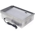 thumbnail image 4 of 110v 3000w Commercial Electric Countertop Grill Flat Top Grill Hot Plate Grill, Adjustable Thermostat Control, Stainless Steel Restaurant Grill Stainless Steel Electric Countertop Frying Pan, 4 of 9