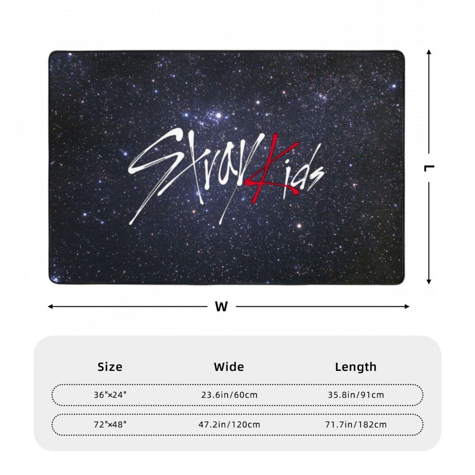 straykids YOUR HERO ラグマット Stray Kids Kpop Comfortable & Decorative Washable Rugs - Non