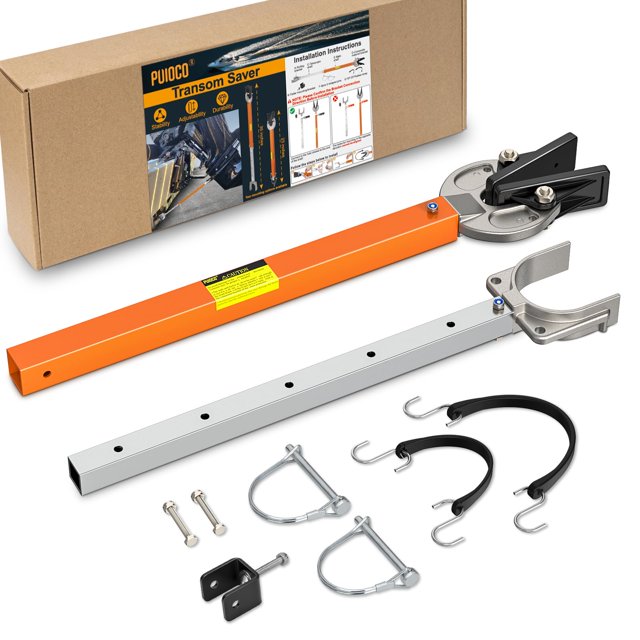 Protector de popa para barcos PUIOCO, ajustable de 58 a 89 cm, para motor fueraborda