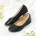 thumbnail image 2 of Zapatos DREAM PAIRS para Niñas Pequeñas Slip On Flats Negros de PU, 2 of 7