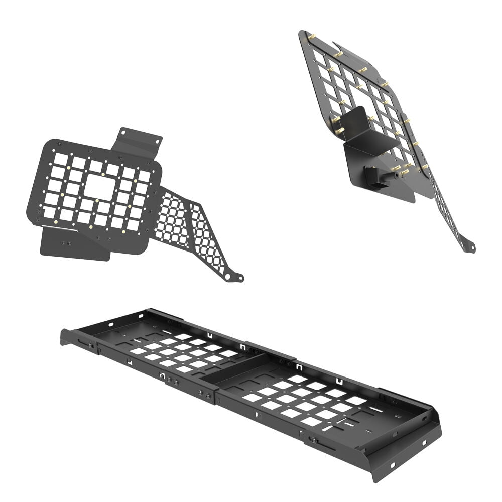 Interior Cargo Rack Basket & Rear Window Side Panel for 2024 2026 Toyota Land Cruiser,Interior Trunk Organizer