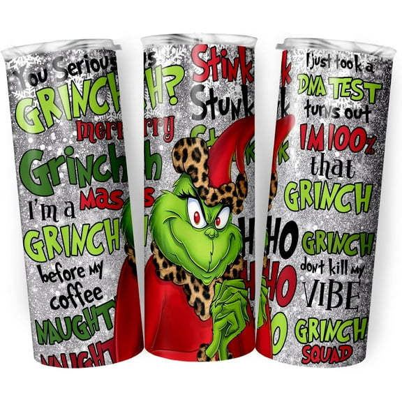 Christmas Tumbler, Holiday Vibes 20 oz Tumbler, Christmas Holiday Gift For Lovers 20oz Insulated Stainless Steel Travel Tumbler with Lid, Green Vibe Tumbler Gift For Him Her