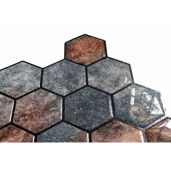 Mosaicowall 10-Sheet Peel and Stick Tile - 11.9"x11.8" Premium Kitchen Self Adhesive Backsplash Tile