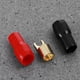 thumbnail image 2 of EeaseMX Winomo 5 pares Cobre Gold Gold 4 Strip Spade Spade Spade Spade Spade Spade Spade Adaptadores Conectores Conchos de barrera de orilla para el enchufe del cable del alambre - 4Ga (rojo y negro), 2 of 7