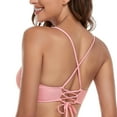 thumbnail image 5 of RELLECIGA Women's Strappy Longline Triangle Bikini Top, 5 of 7