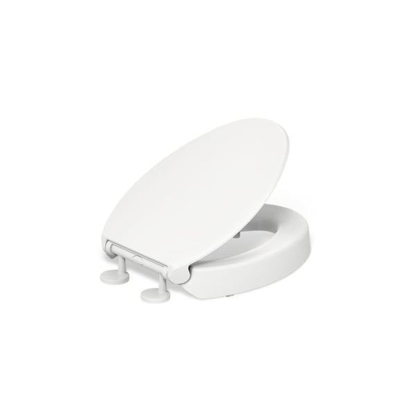 Asiento de inodoro KOHLER Hyten Elevated Quiet-Close blanco