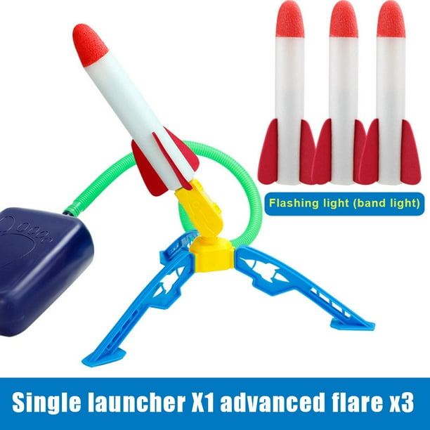 Toy Rocket Launcher for Kids with 3 Foam Rockets and Toy Air Rocket
