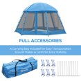 thumbnail image 4 of Outsunny Tente de Camping pour 6-8 Personnes avec Sac de Transport Bleu, 4 of 10