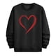 thumbnail image 4 of Ceisia Men's Regular-Fit Crew-Neck Double-Heart Hand-Drawn Printed Casual Sweatshirt Gift, 4 of 6