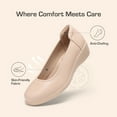 thumbnail image 5 of BURUDANI Women’s Pumps Round Toe Wedge Heel Black Dress Shoes Skin-Friendly Arch Support, 5 of 7
