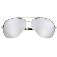 thumbnail image 3 of grinderPUNCH Oversized Unisex Aviator Adult Sunglasses 148mm Dark Lenses, 3 of 5