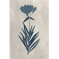 thumbnail image 2 of Vision Studio  17x24 Black Ornate Wood Framed with Double Matting Museum Art Print Titled - Navy Pressed Flowers I, 2 of 4