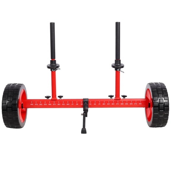 S-HOME Heavy-Duty Kayak Cart, Width Adj (5"-23.2"), 10" Airless Wheels, All-Terrain, Lightweight Aluminum, Red