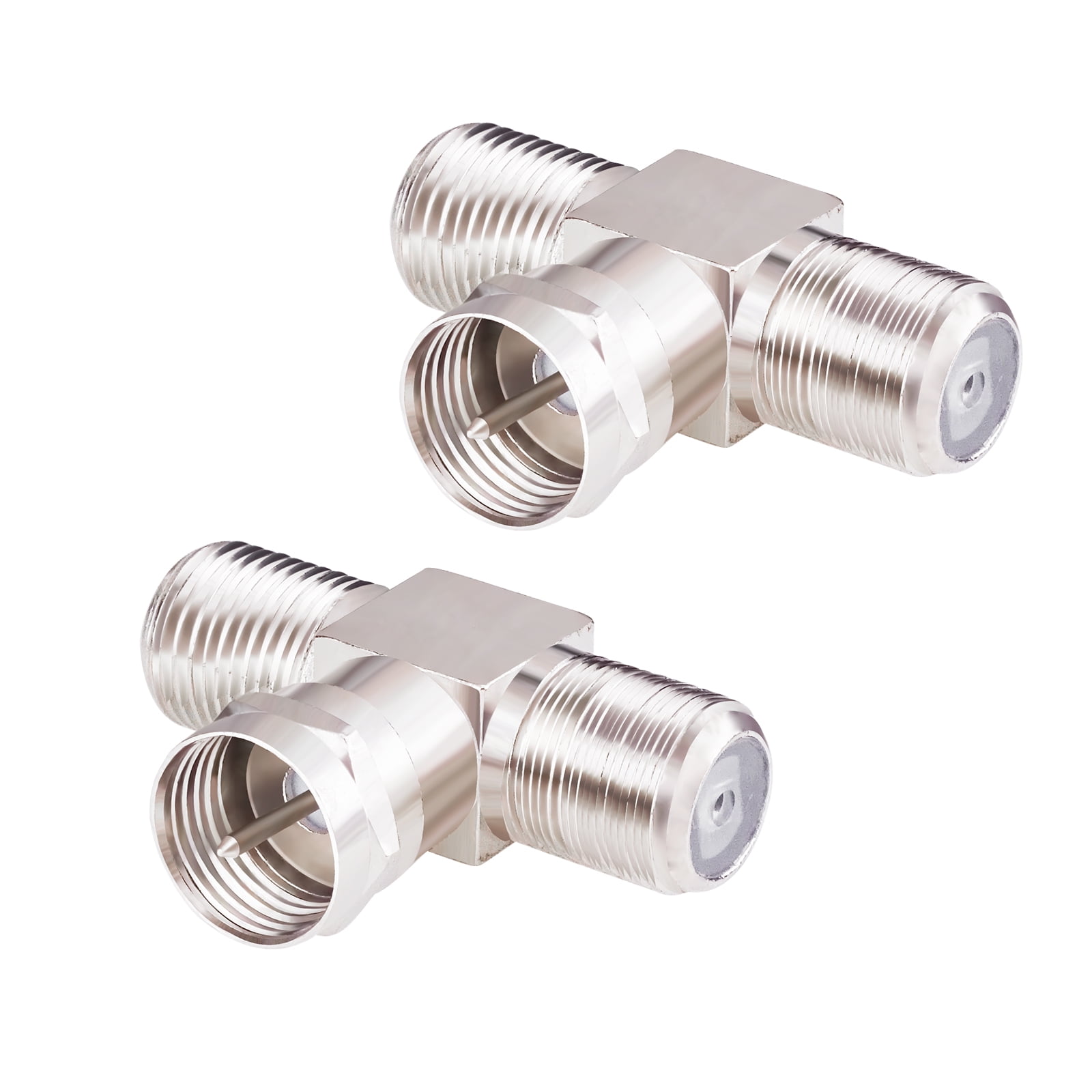 ELECTCHN FType Coax Cable Splitter Combiner Adapter 3 Way Connector F