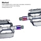thumbnail image 5 of Pernos de extensión de pedal Yuarrent 1 par Metal Plateado, 5 of 6